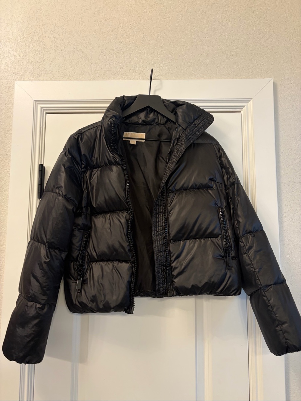 Michael Kors Black Quilted Coat